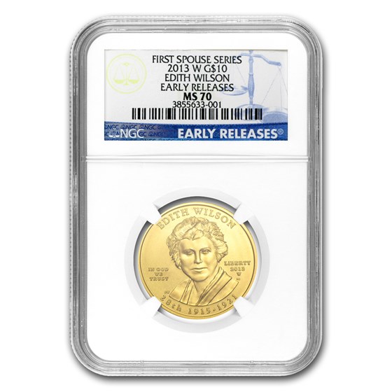 2013-W 1/2 oz Gold Edith Wilson MS-70 NGC (Early Release) 2013-W 1/2 oz Gold Edith Wilson MS-70 NGC (Early Release)