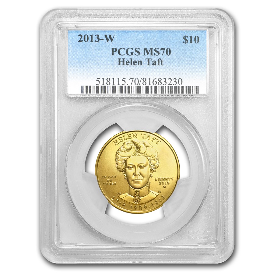2013-W 1/2 oz Gold Helen Taft MS-70 PCGS
