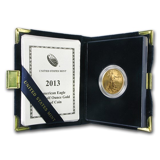 2013-W 1/2 oz Proof American Gold Eagle (w/Box & COA) 2013-W 1/2 oz Proof American Gold Eagle (w/Box & COA)