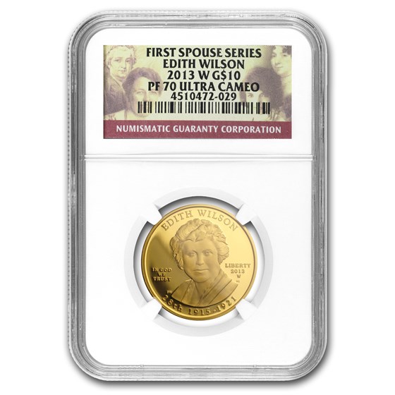 2013-W 1/2 oz Proof Gold Edith Wilson PF-70 NGC 2013-W 1/2 oz Proof Gold Edith Wilson PF-70 NGC