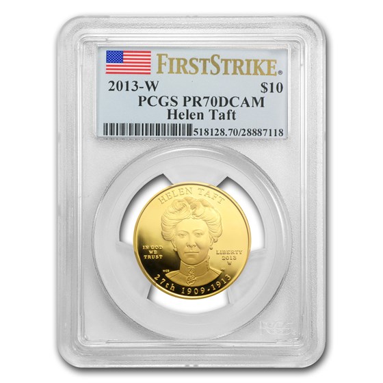 2013-W 1/2 oz Proof Gold Helen Taft PR-70 PCGS (FS) 2013-W 1/2 oz Proof Gold Helen Taft PR-70 PCGS (FS)