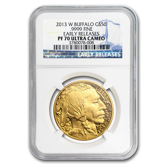 2013-W 1 oz Proof Gold Buffalo PF-70 NGC (ER) 2013-W 1 oz Proof Gold Buffalo PF-70 NGC (ER)