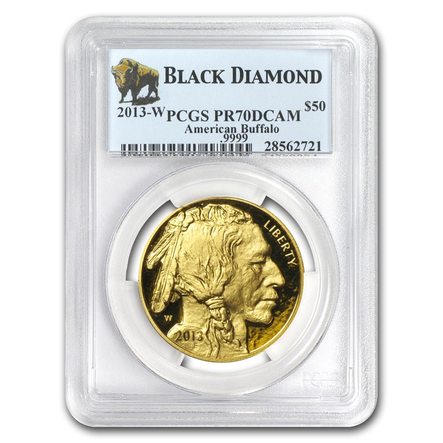2013-W 1 oz Proof Gold Buffalo PR-70 PCGS (Black Diamond)