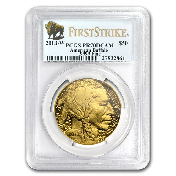 2013-W 1 oz Proof Gold Buffalo PR-70 PCGS (FirstStrike®) 2013-W 1 oz Proof Gold Buffalo PR-70 PCGS (FirstStrike®)