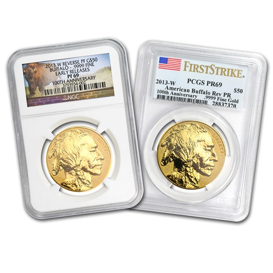 2013-W 1 oz Rev Proof Gold Buffalo Proof-69 PCGS/NGC (Random) 2013-W 1 oz Rev Proof Gold Buffalo Proof-69 PCGS/NGC (Random)