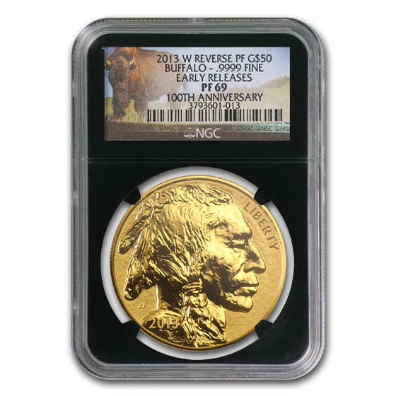 2013-W 1 oz Reverse Proof Gold Buffalo PF-69 NGC (ER) 2013-W 1 oz Reverse Proof Gold Buffalo PF-69 NGC (ER)