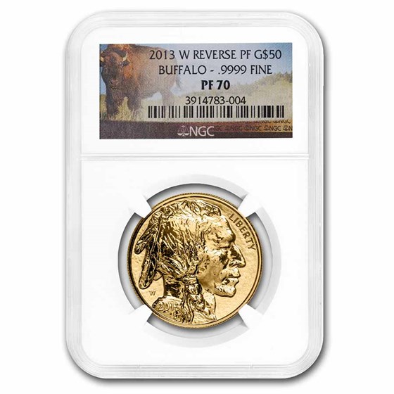 2013-W 1 oz Reverse Proof Gold Buffalo PF-70 NGC 2013-W 1 oz Reverse Proof Gold Buffalo PF-70 NGC