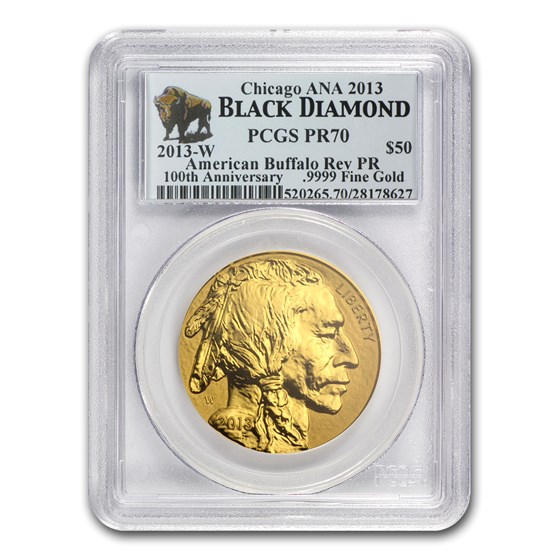 2013-W 1 oz Reverse Proof Gold Buffalo PR-70 PCGS (ANA) 2013-W 1 oz Reverse Proof Gold Buffalo PR-70 PCGS (ANA)