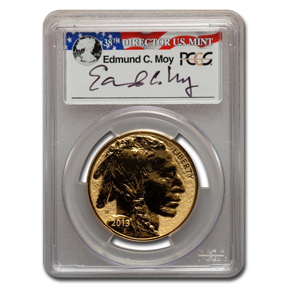 2013-W 1 oz Reverse Proof Gold Buffalo PR-70 PCGS (Moy) 2013-W 1 oz Reverse Proof Gold Buffalo PR-70 PCGS (Moy)