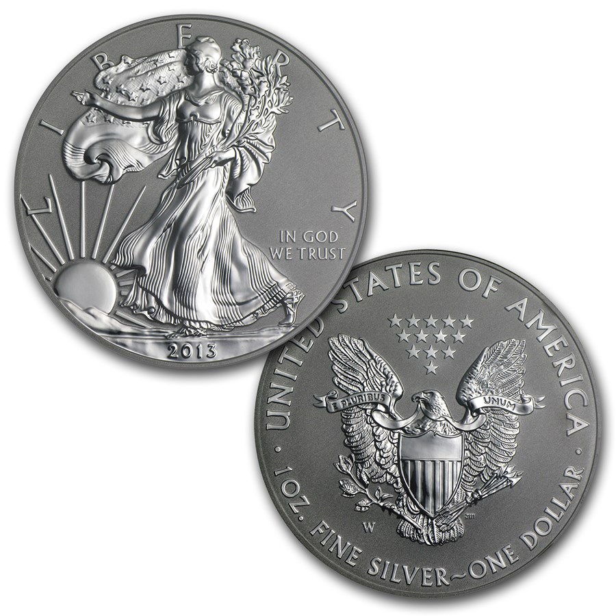2013-W 1 oz Reverse Proof Silver Eagle (Capsule Only)