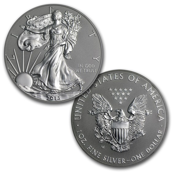 2013-W 1 oz Reverse Proof Silver Eagle (Capsule Only) 2013-W 1 oz Reverse Proof Silver Eagle (Capsule Only)