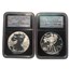 2013-W 2-Coin Silver Eagle Set SP/PF-70 NGC (West Point, ER)