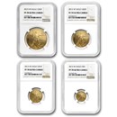 2013-W 4-Coin Proof American Gold Eagle Set PF-70 NGC