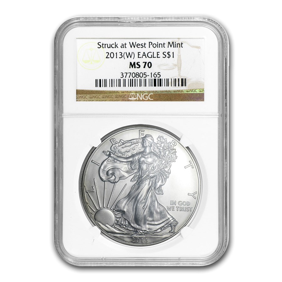 2013 (W) American Silver Eagle MS-70 NGC