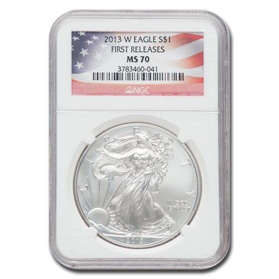2013-W Burnished American Silver Eagle MS-70 NGC (FR)