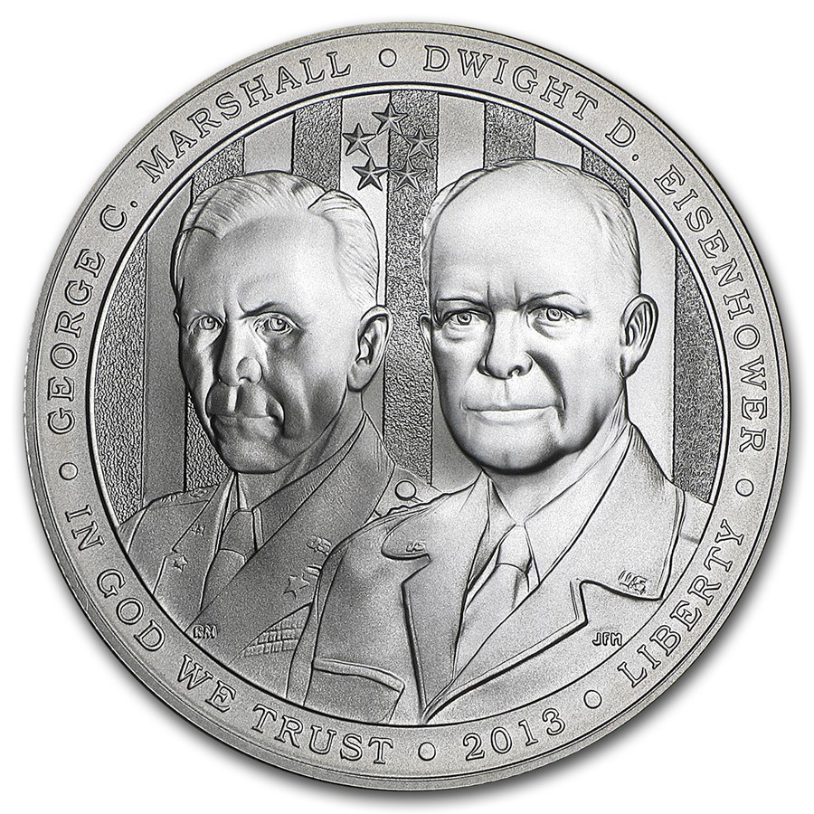 2013-W Five Star General $1 Silver Commem BU (w/Box & COA)