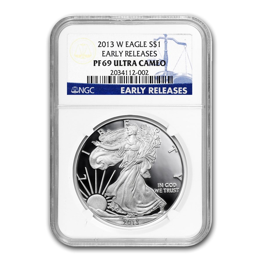 2013-W Proof American Silver Eagle PF-69 NGC (ER/FR)