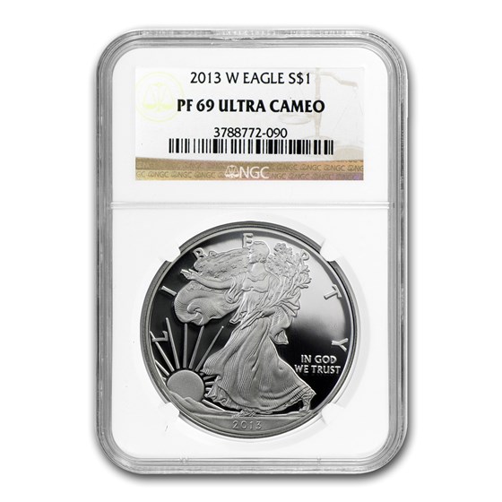 2013-W Proof American Silver Eagle PF-69 NGC 2013-W Proof American Silver Eagle PF-69 NGC