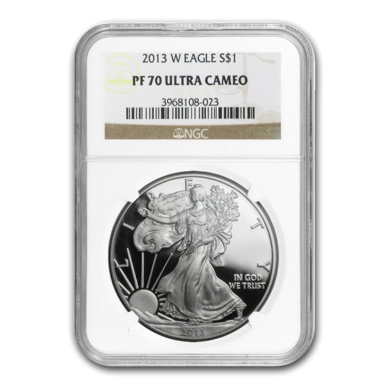 2013-W Proof American Silver Eagle PF-70 NGC 2013-W Proof American Silver Eagle PF-70 NGC