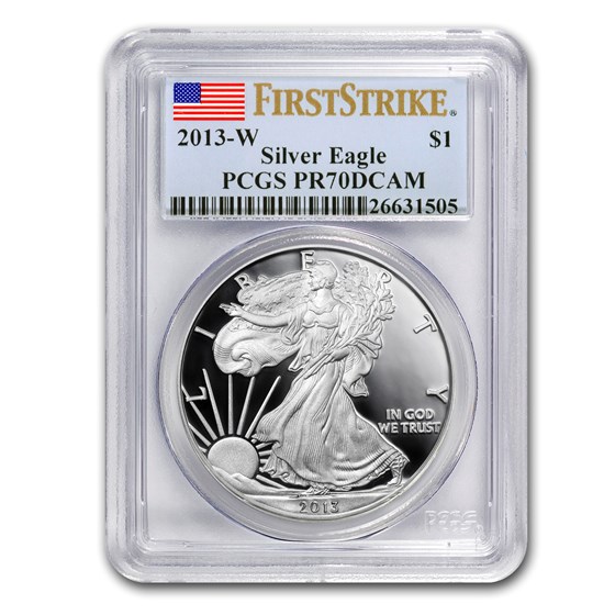 2013-W Proof Silver American Eagle PR-70 PCGS (FirstStrike®) 2013-W Proof Silver American Eagle PR-70 PCGS (FirstStrike®)
