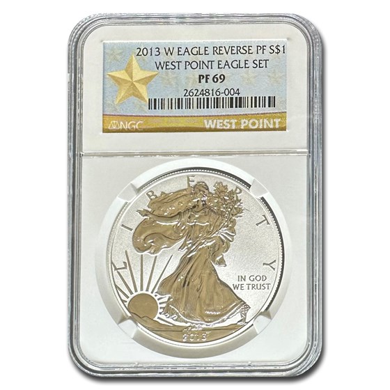 2013-W Reverse Proof American Silver Eagle PF-69 NGC 2013-W Reverse Proof American Silver Eagle PF-69 NGC