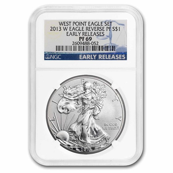 2013-W Reverse Proof American Silver Eagle PF-69 NGC 2013-W Reverse Proof American Silver Eagle PF-69 NGC