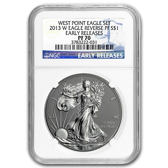2013-W Reverse Proof American Silver Eagle PF-70 NGC (ER) 2013-W Reverse Proof American Silver Eagle PF-70 NGC (ER)