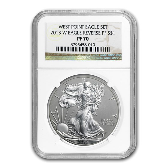 2013-W Reverse Proof American Silver Eagle PF-70 NGC 2013-W Reverse Proof American Silver Eagle PF-70 NGC