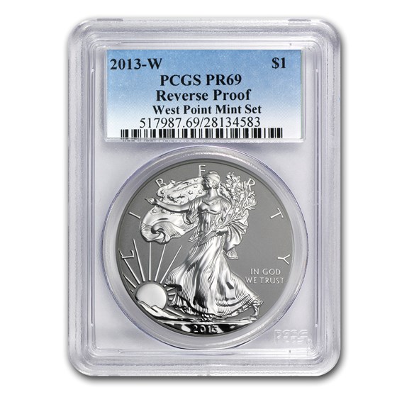 2013-W Reverse Proof American Silver Eagle PR-69 PCGS 2013-W Reverse Proof American Silver Eagle PR-69 PCGS