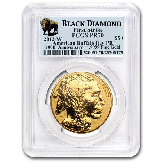 2013-W Reverse Proof Gold Buffalo PR-70 PCGS (FS, Black Diamond)