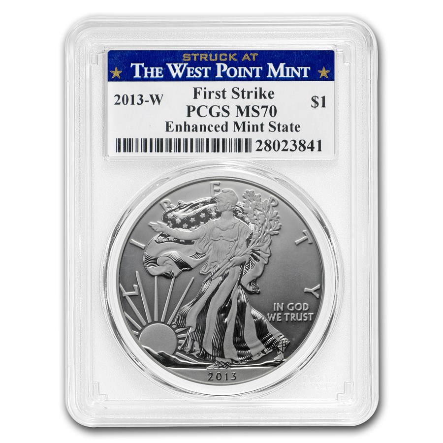 2013-W Silver Eagle MS-70 PCGS (FS, Enhanced Finish, Spots)