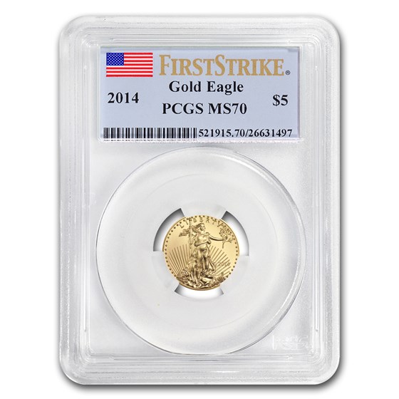 2014 1/10 oz American Gold Eagle MS-70 PCGS (FS) 2014 1/10 oz American Gold Eagle MS-70 PCGS (FS)