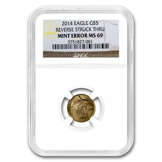 2014 1/10 oz Gold American Eagle MS-69 NGC ER (Rev Mint Error) 2014 1/10 oz Gold American Eagle MS-69 NGC ER (Rev Mint Error)