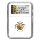 2014 1/10 oz Gold American Eagle MS-70 NGC (Early Release Box #1) 2014 1/10 oz Gold American Eagle MS-70 NGC (Early Release Box #1)