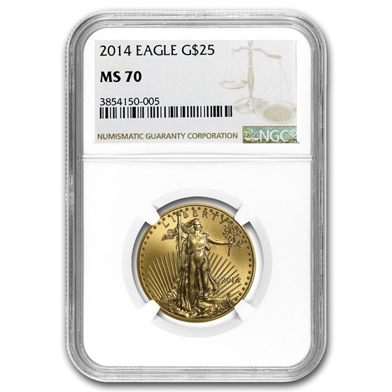 2014 1/2 oz American Gold Eagle MS-70 NGC 2014 1/2 oz American Gold Eagle MS-70 NGC