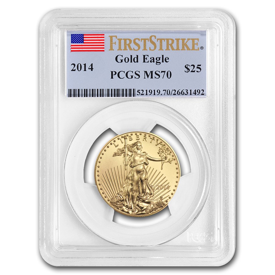 2014 1/2 oz American Gold Eagle MS-70 PCGS (FirstStrike®)