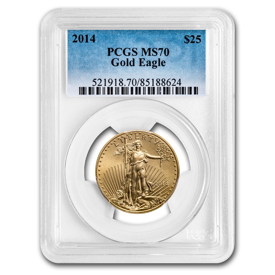 2014 1/2 oz American Gold Eagle MS-70 PCGS