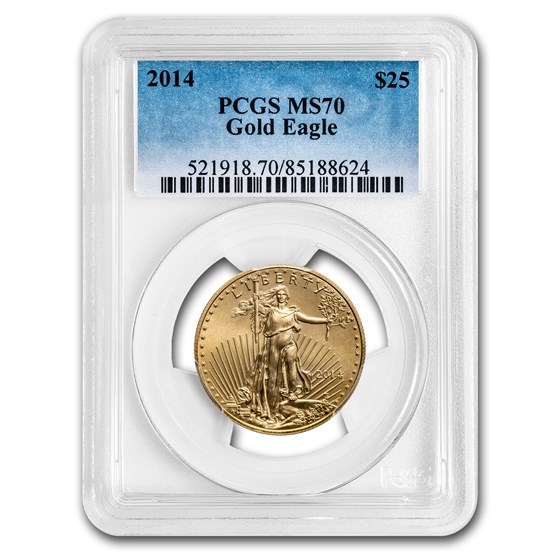 2014 1/2 oz American Gold Eagle MS-70 PCGS 2014 1/2 oz American Gold Eagle MS-70 PCGS