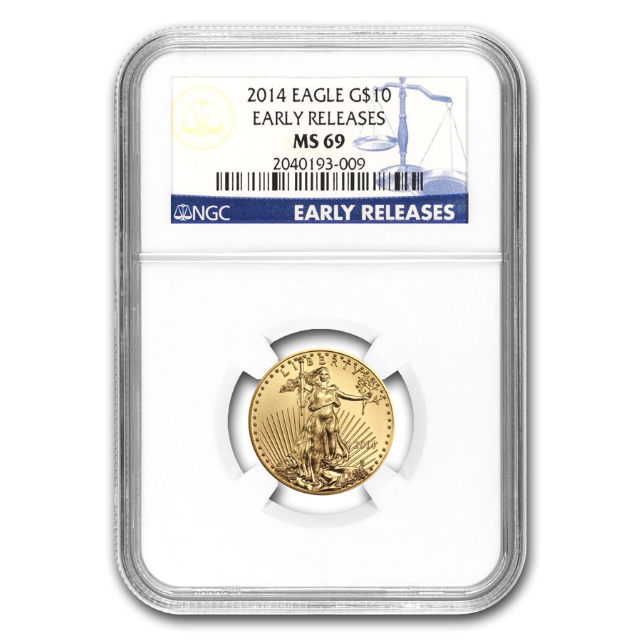 2014 1/4 oz American Gold Eagle MS-69 NGC (Early Releases)