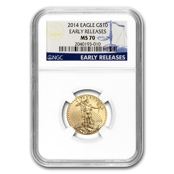 2014 1/4 oz American Gold Eagle MS-70 NGC (Early Releases) 2014 1/4 oz American Gold Eagle MS-70 NGC (Early Releases)