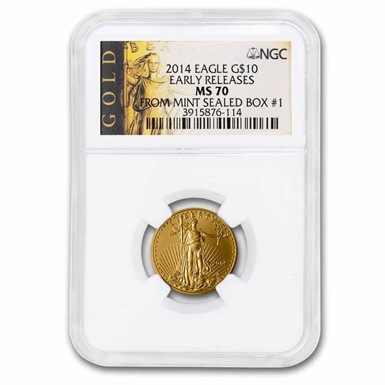 2014 1/4 oz Gold Eagle MS-70 NGC (Early Releases, Box #1) 2014 1/4 oz Gold Eagle MS-70 NGC (Early Releases, Box #1)