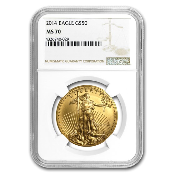 2014 1 oz American Gold Eagle MS-70 NGC 2014 1 oz American Gold Eagle MS-70 NGC