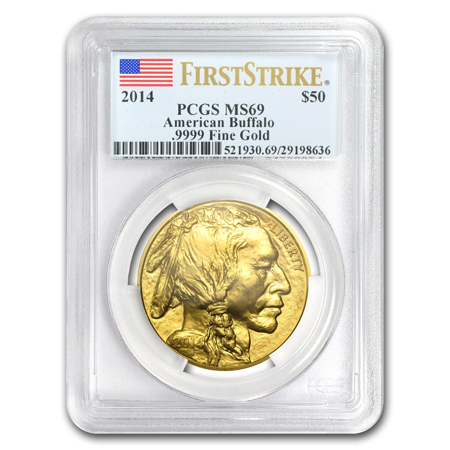 2014 1 oz Gold Buffalo MS-69 PCGS (FirstStrike®)