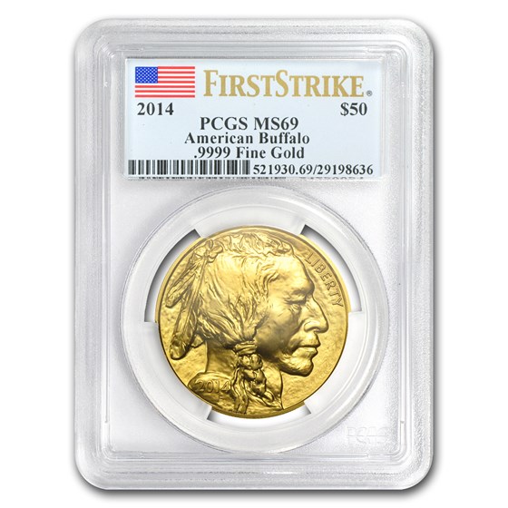 2014 1 oz Gold Buffalo MS-69 PCGS (FirstStrike®) 2014 1 oz Gold Buffalo MS-69 PCGS (FirstStrike®)