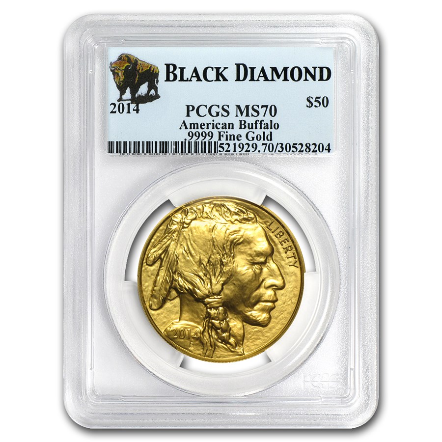 2014 1 oz Gold Buffalo MS-70 PCGS (Black Diamond)