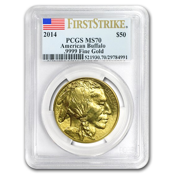 2014 1 oz Gold Buffalo MS-70 PCGS (FirstStrike®) 2014 1 oz Gold Buffalo MS-70 PCGS (FirstStrike®)