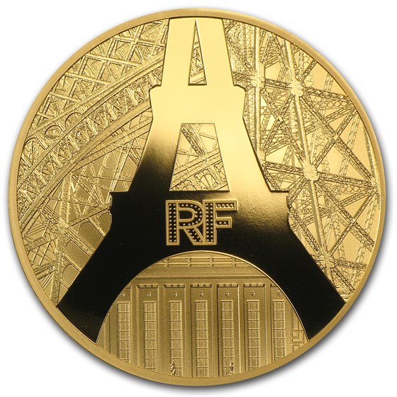 2014 1 oz Proof Gold €200 Eiffel Tower & The Palais de Chaillot 2014 1 oz Proof Gold €200 Eiffel Tower & The Palais de Chaillot