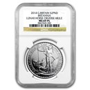 2014 1 oz Silver Britannia Mule MS-69 PL NGC (w/Lunar Horse Obv)