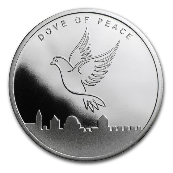 2014 1 oz Silver Round - Holy Land Mint (Dove of Peace) 2014 1 oz Silver Round - Holy Land Mint (Dove of Peace)
