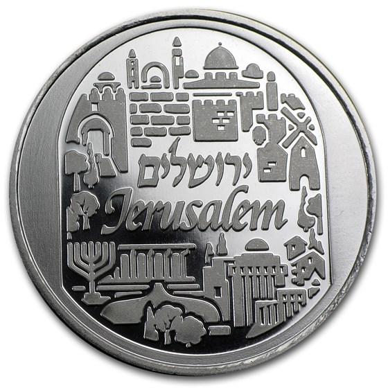 2014 1 oz Silver Round - Holy Land Mint (Jerusalem) 2014 1 oz Silver Round - Holy Land Mint (Jerusalem)